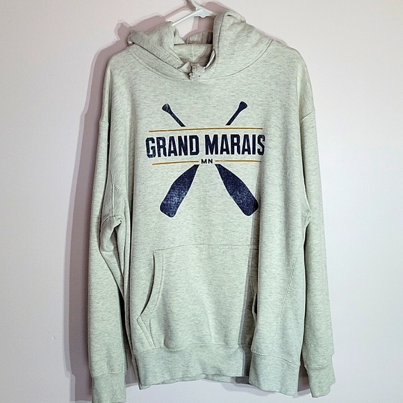 Grand Marais Minnesota Artisans hooded sweatshirt size generous XL - Picture 3 of 8